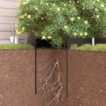 ZNTS Root Barrier with Connecting Rails Black 1x5 m 1,5 mm HDPE 42006483