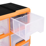 Multi-drawer Organiser with 16 Middle Drawers 52x16x37 cm 149601
