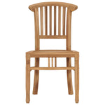 ZNTS Garden Chairs 2 pcs Solid Teak Wood 49433