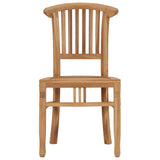 ZNTS Garden Chairs 2 pcs Solid Teak Wood 49433