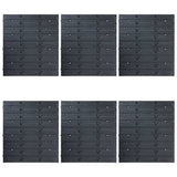 ZNTS 96 Piece Storage Bin Kit with Wall Panels Blue 146282