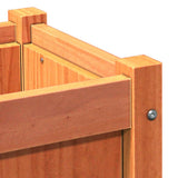 Garden Planter Wax Brown 90x31x31 cm Solid Wood Pine 837453