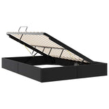 Storage Bed with Storage Black 153 x 203 cm Faux leather 3369974