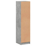 Highboard with Glass Door Concrete Grey 35x37x142 cm 836444
