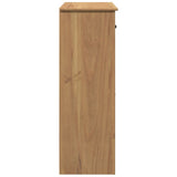 Shoe Cabinet PANAMA 80x40x114 cm Solid Wood Pine 4016391