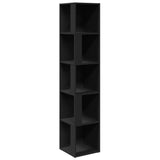 809045 Corner Cabinet Black 33x33x164,5 cm Engineered Wood