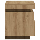 Bedside Cabinet with LED Lights Artisan Oak 40x39x48.5 cm 857660