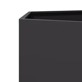 Garden Planter Black Hexagon 104x90x45 cm Steel 851129