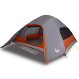 Camping Tent Dome 4-Person Grey Waterproof 94721