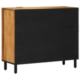 Sideboard with Door Natural 90 x 33.5 x 75 cm Solid Acacia Wood 4017784