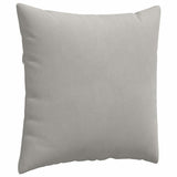Sofa Pillows 2 pcs Light Grey 80 x 80 cm Fabric 42014070