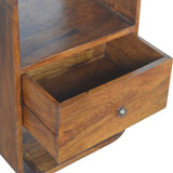 Chestnut Curve 2 Drawer Bedside IN892