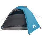 ZNTS Camping Tent Dome 4-Person Blue Waterproof 94336