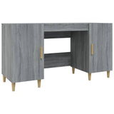 Desk Grey Sonoma 140x50x75 cm Engineered Wood 817550