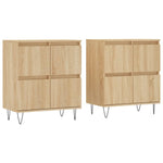 Sideboards 2 pcs Sonoma Oak Engineered Wood 3190176