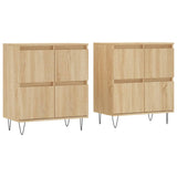 Sideboards 2 pcs Sonoma Oak Engineered Wood 3190176