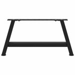 ZNTS Coffee Table Legs A-Shaped 2 pcs Black 60x cm Steel 4012820