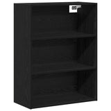Highboard 2 pcs Black Oak Engineered Wood 3403191