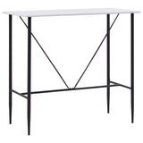 Bar Table White 120x60x110 cm MDF 281547