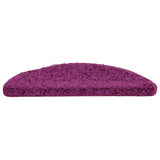 Stair Mats 30 pcs 56x17x3 cm Violet Half Round 3365804