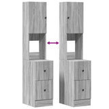 Kitchen Cabinet Grey Sonoma 35x50x180 cm Engineered Wood 840763