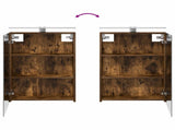 Bathroom Furniture Set 4 pcs Smoked Oak 3407435