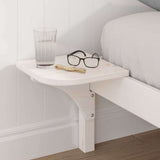 Bed Frame White 140 x 200 cm Solid Pine Wood 873188