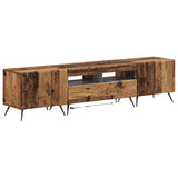 5 Piece LED TV Cabinet Old Wood Engineered Wood 3416931