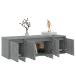 TV Cabinet Grey Sonoma 120x30x40.5 cm Engineered Wood 813051
