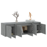 TV Cabinet Grey Sonoma 120x30x40.5 cm Engineered Wood 813051