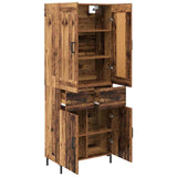 Highboard with Drawer 2 pcs Old Wood Engineered Wood 3415748
