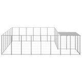 Dog Kennel Silver 12.1 m Steel 3082220