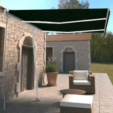 Manual Retractable Awning with LED 350x250 cm Anthracite 3069524