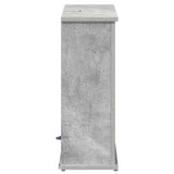 Fireplace with LED Strip Concrete 63 x 20 x 54.5 cm 8021098