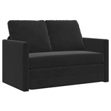 Folding Sofa Bed Black 122 x 70 x 60 cm Velvet 42030481