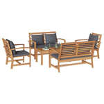 Garden Sofa Set Natural Solid teak wood 3356860