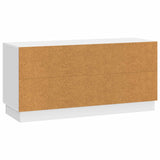 TV Cabinet High Gloss White 99 x 34.5 x 47 cm Engineered Wood 895409