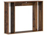 Fireplace Surround Old Wood 100 x 20 x 100 cm Engineered Wood 8006622