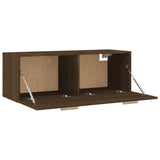 Wall Cabinet Brown Oak 100x36.5x35 cm Engineered Wood 817611