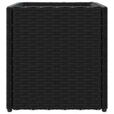 Garden Planters 2 pcs Black 36x30x32 cm Poly Rattan 3210531