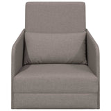 Sofa Bed Taupe 65 x 80 x 83 cm Fabric 4106642