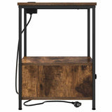 Bedside Cabinet with Drawer 2 pcs Smoked Oak 42 x 41 x 56 cm 859435