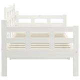 Day Bed without Mattress White Solid Wood Pine 90x200 cm 820328