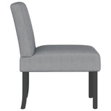Slipper Chair Light Grey Fabric 352457