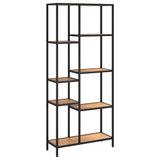 Book Shelf 80x30x180 cm Steel and Engineered Wood 336359