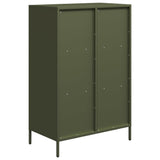 Highboard Olive Green 68x39x103.5 cm Steel 851386