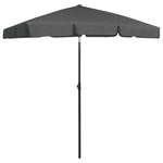 Beach Parasol Anthracite 180x120 cm 314721