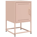 ZNTS Bedside Cabinet Pink 36x39x60.5 cm Steel 846448