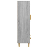 Highboard Grey Sonoma 70x31x115 cm Engineered Wood 817478