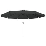 Garden Parasol Anthracite 394 x 394 x 248 cm 42003638